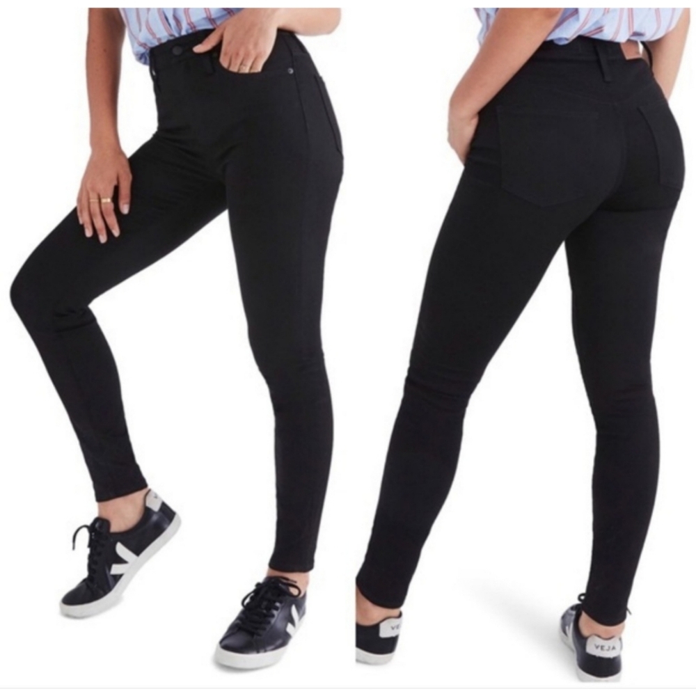 NWT Madewell Curvy High-Rise Skinny Black Jeans 23